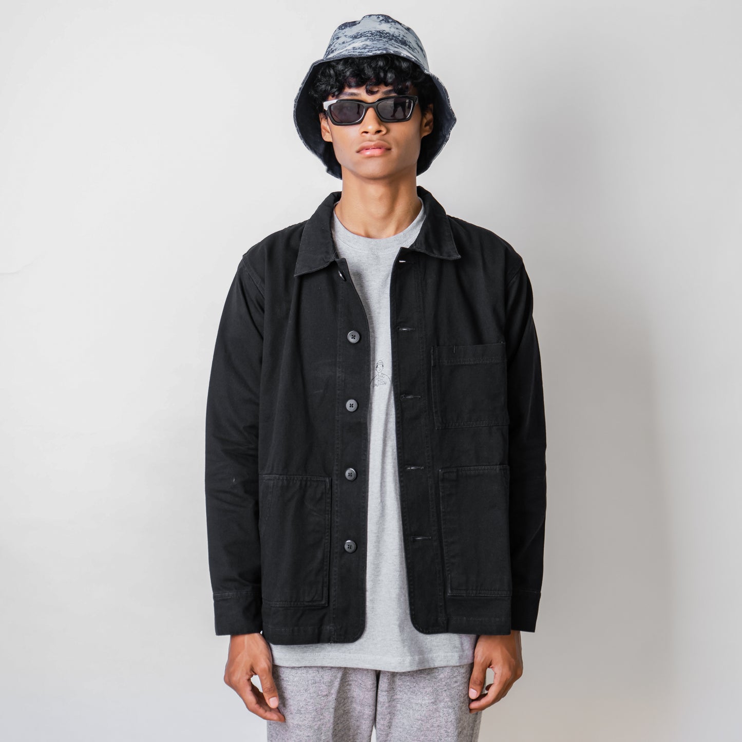 Patch Coverall Black