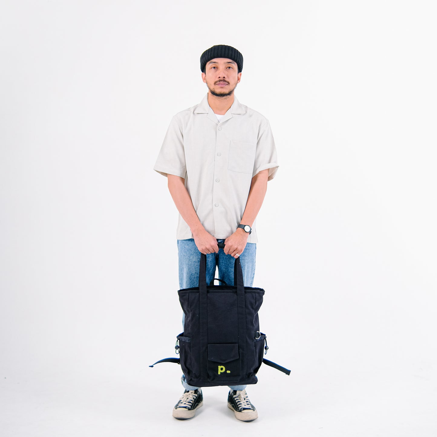 Black Everyday Two-Way Oversize Totepack