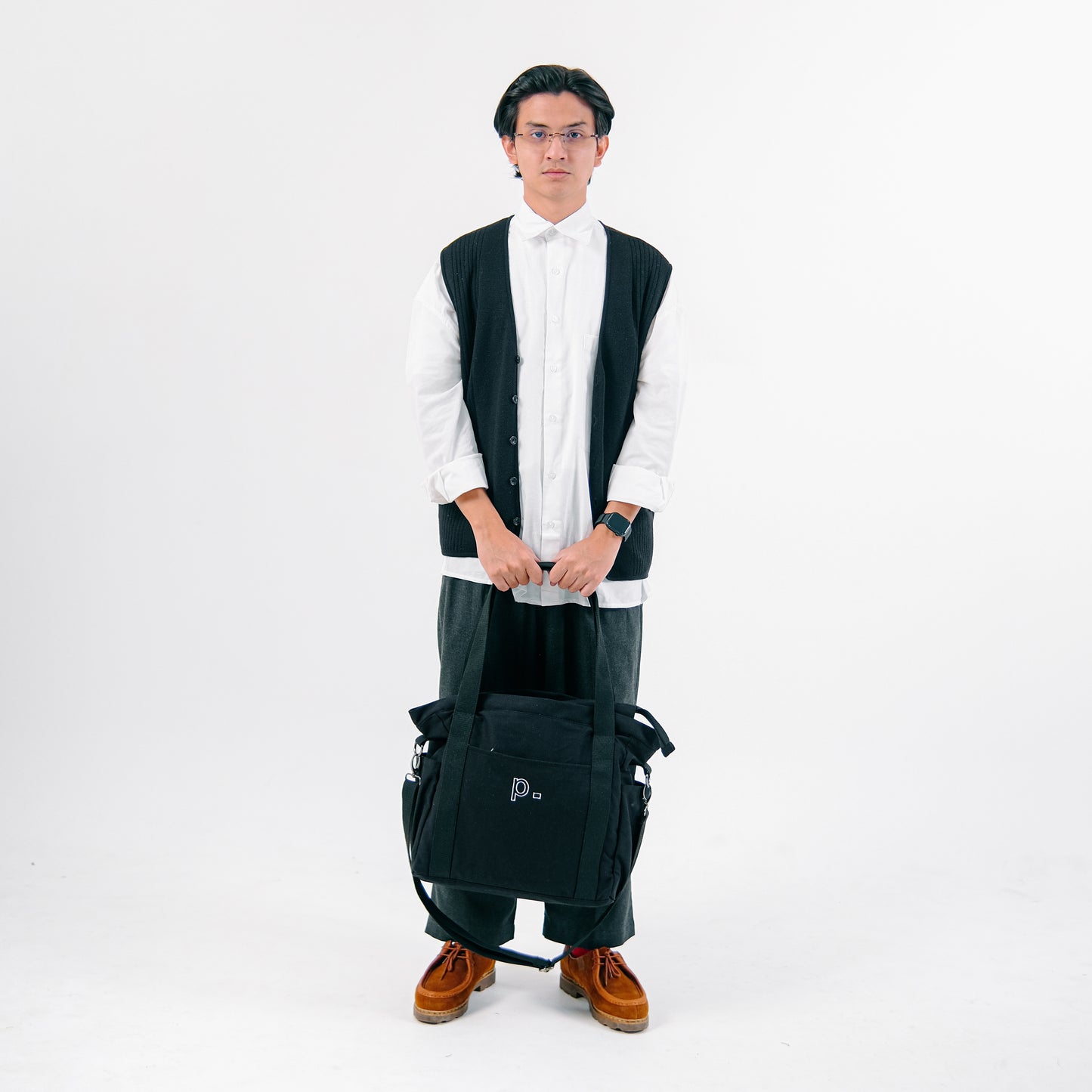 Black Everyday Totebag 3.0 (WH)