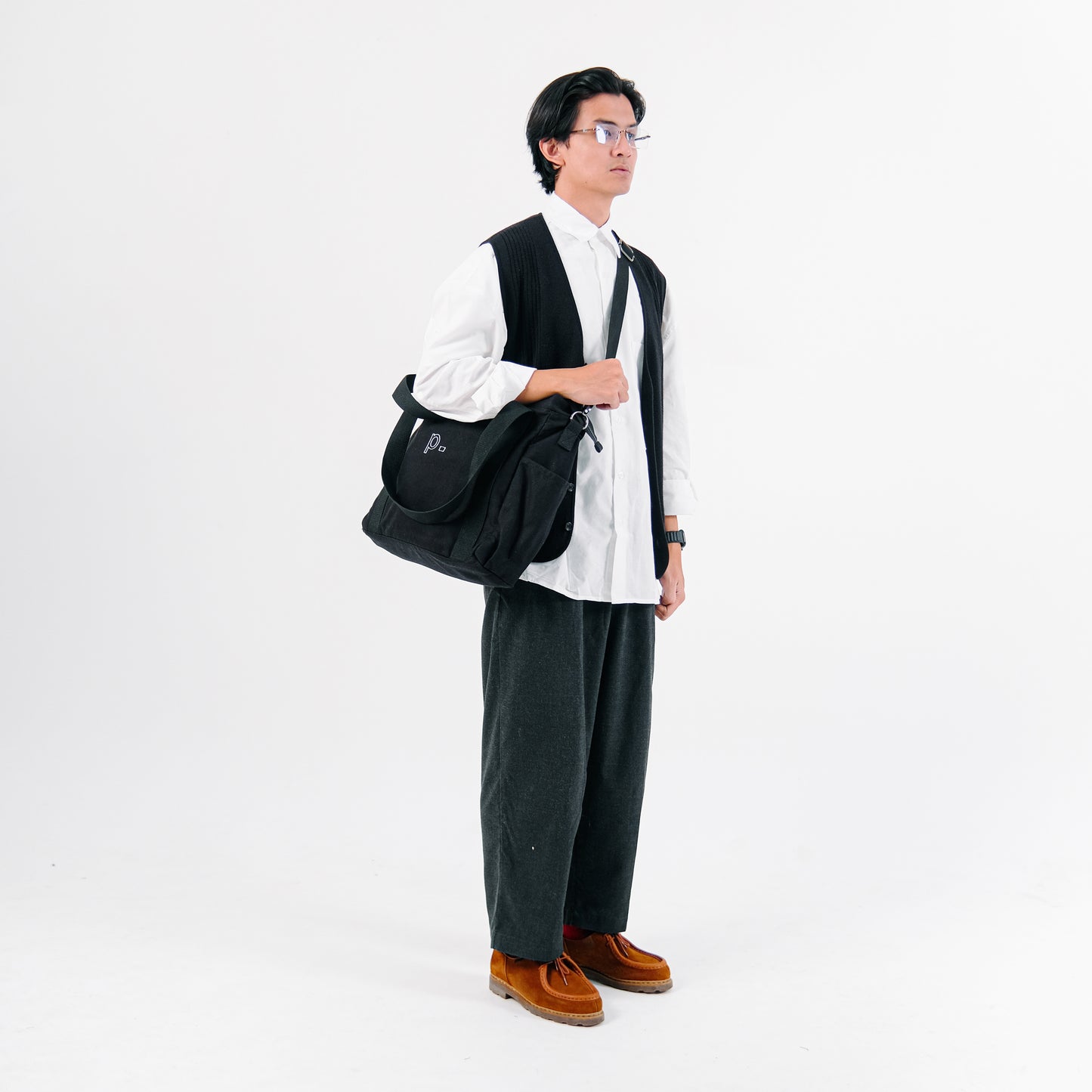 Black Everyday Totebag 3.0 (WH)