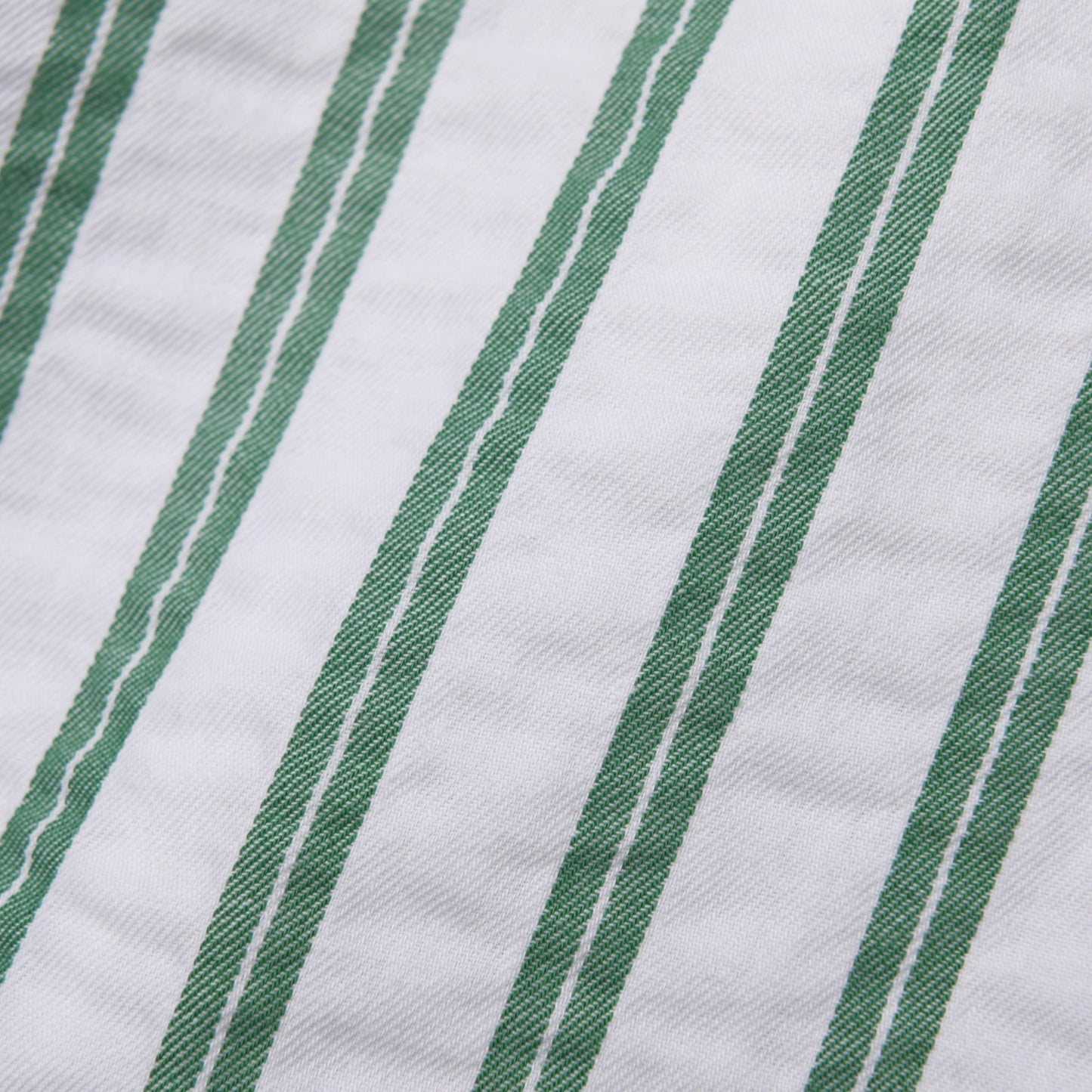 Striped Green Essential Camp Shirt