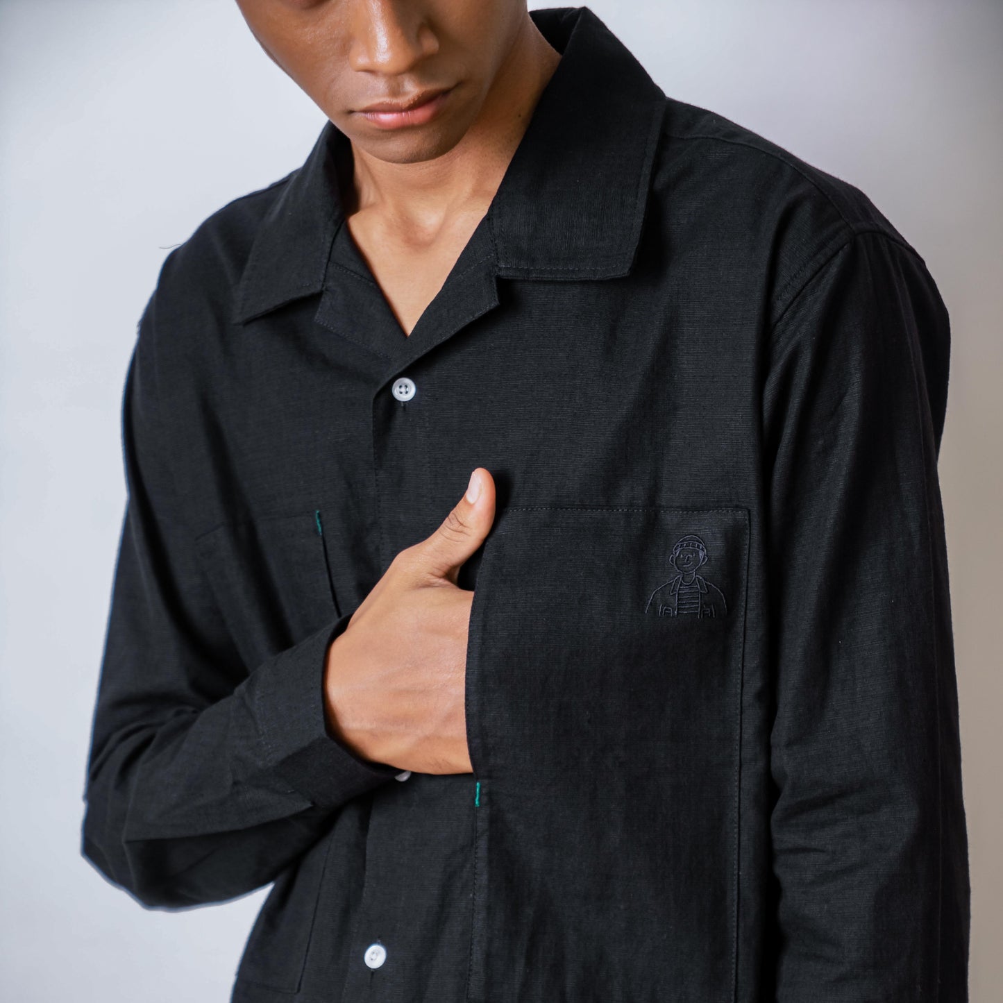 Peoplefeed Wash Black Shirt