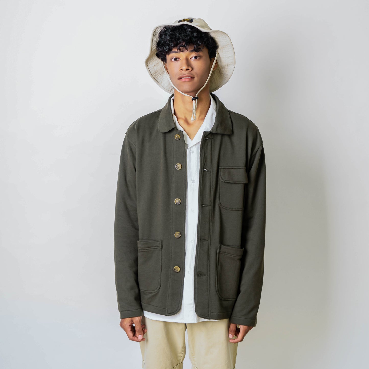 Olive Sweat Work Coverall