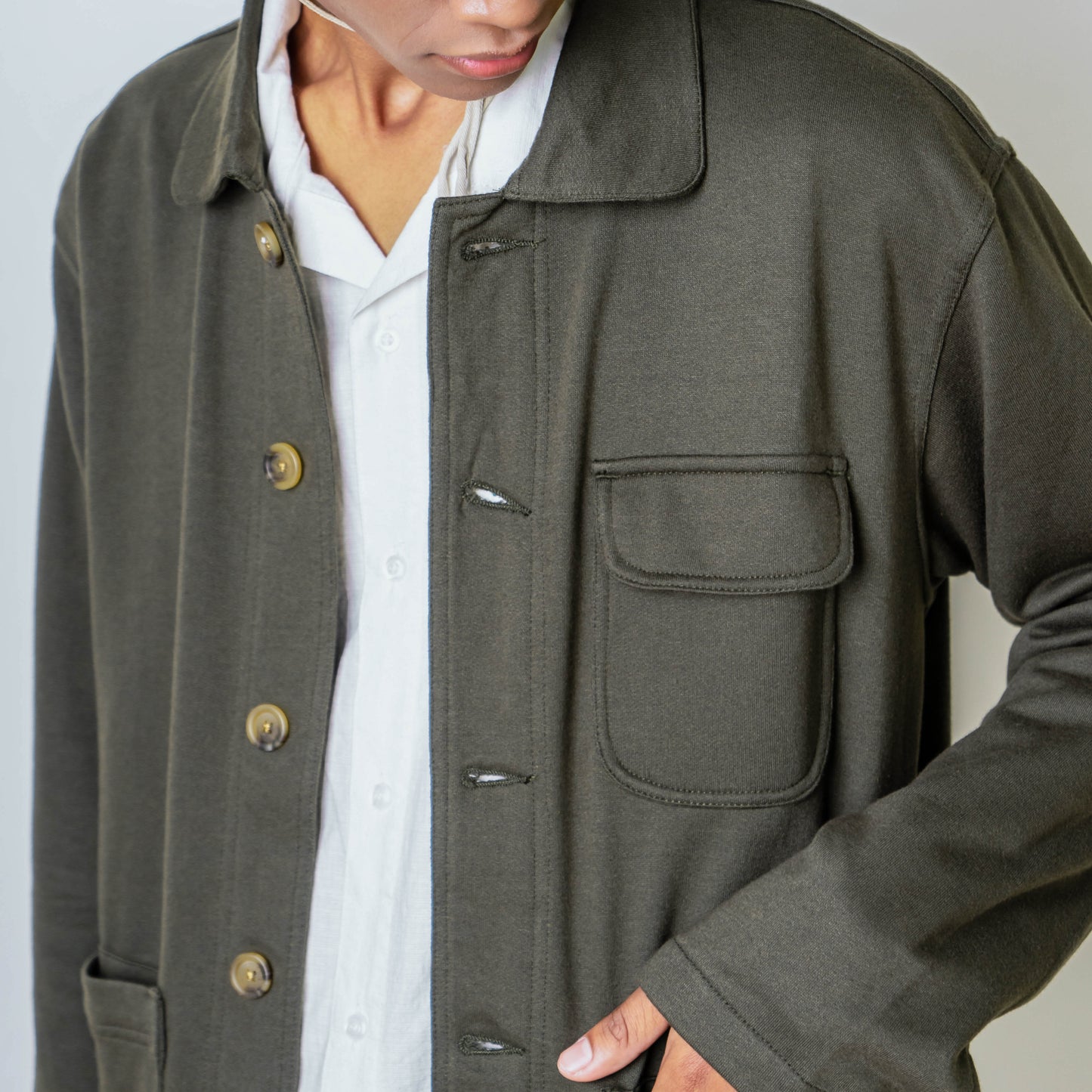 Olive Sweat Work Coverall