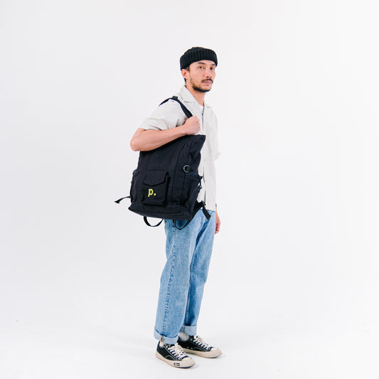 Black Everyday Two-Way Oversize Totepack