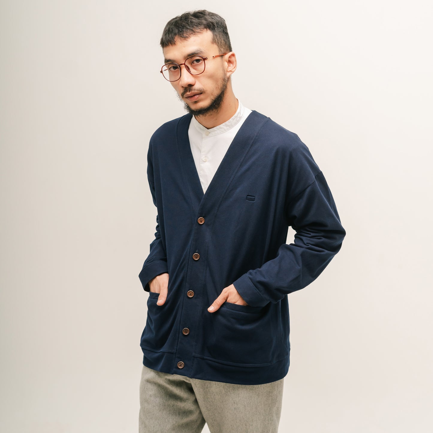 O-Cardigan Navy