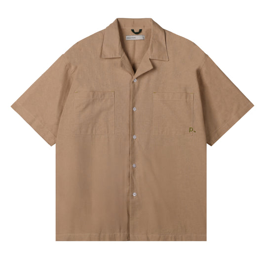 Khaki Essential Camp Shirt