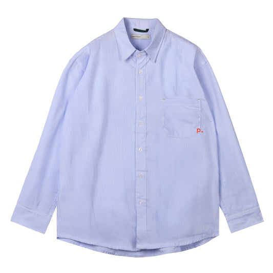 Striped Lt.Blue Essential Regular Shirt