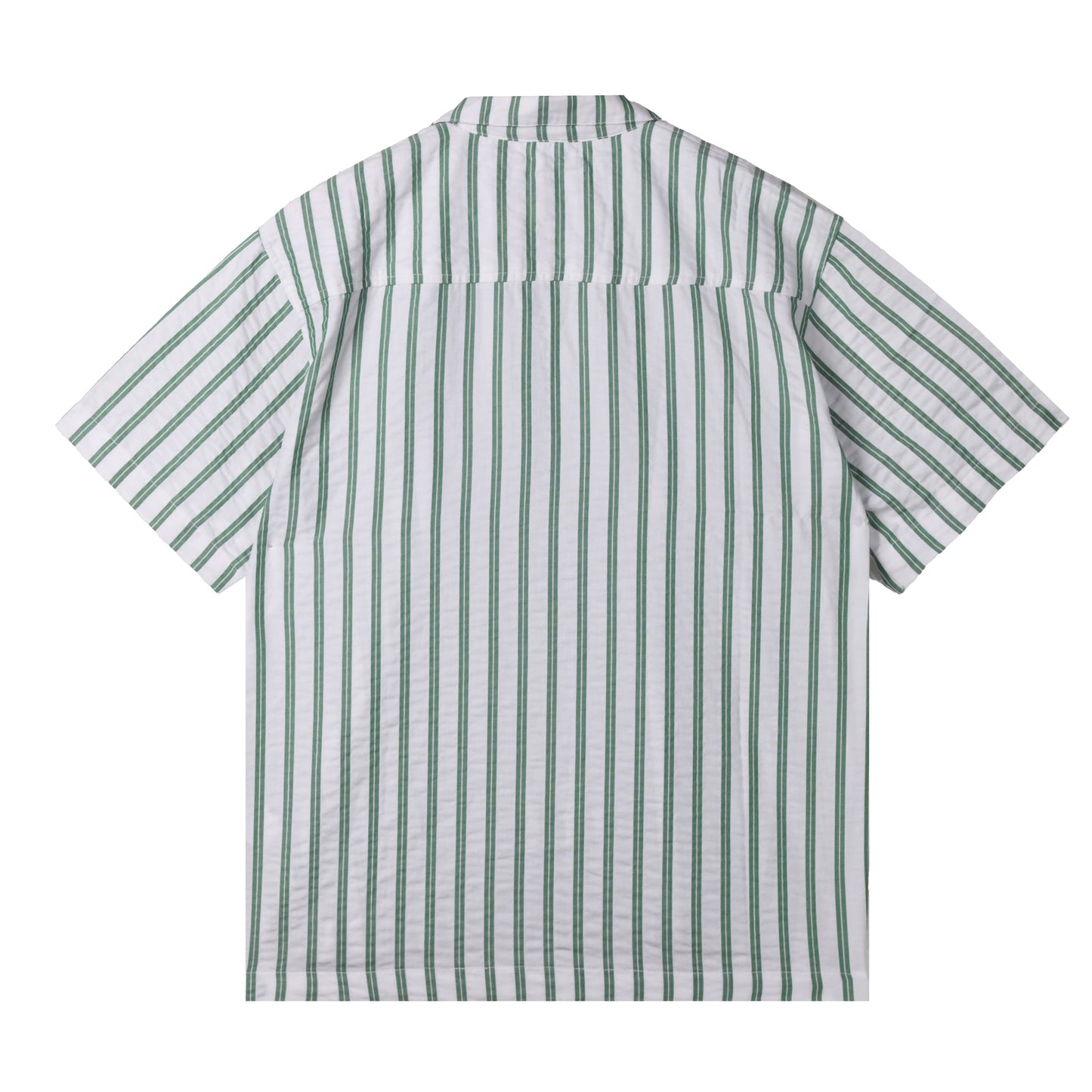 Striped Green Essential Camp Shirt