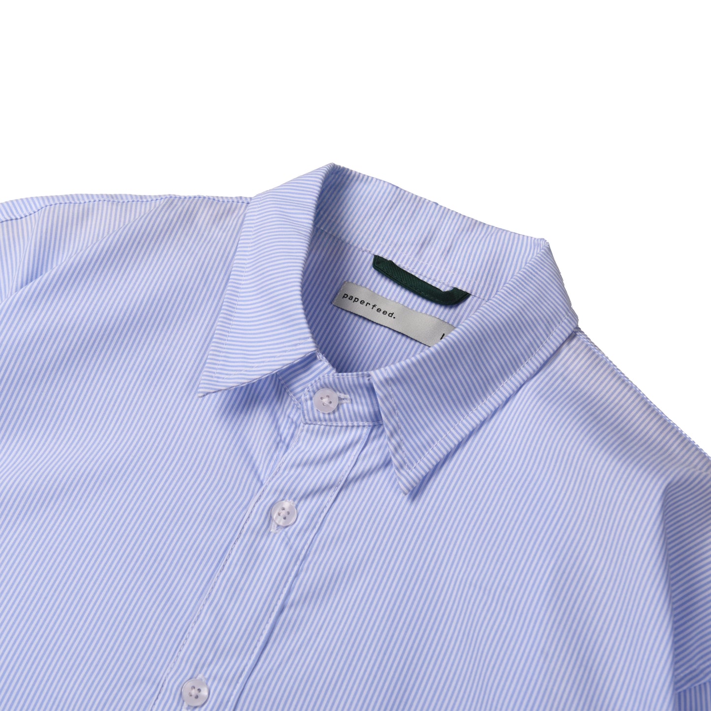 Striped Lt.Blue Essential Regular Shirt