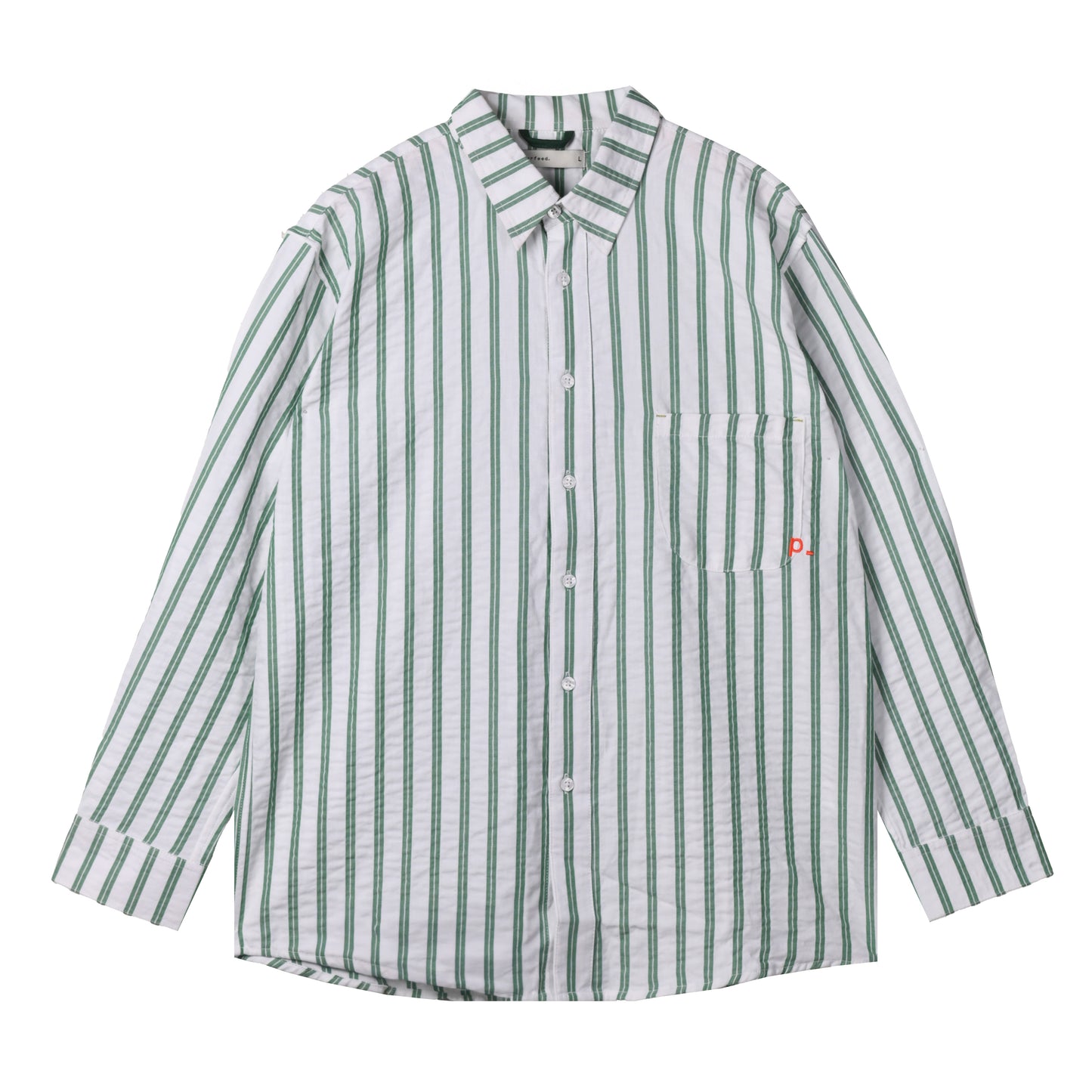 Striped Green Essential Regular Shirt