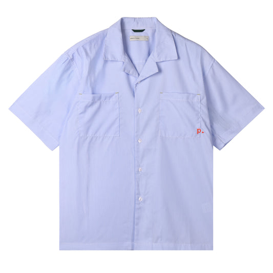 Striped Lt.Blue Essential Camp Shirt