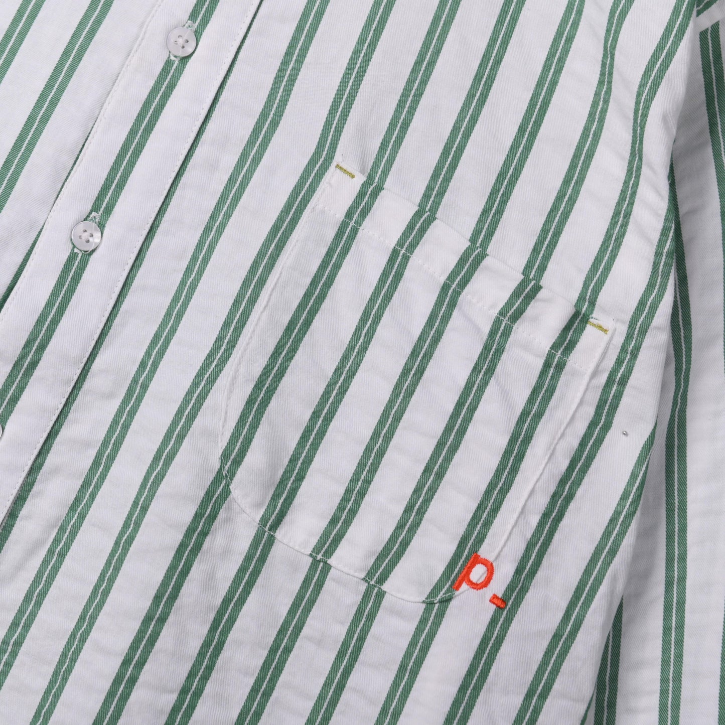 Striped Green Essential Regular Shirt