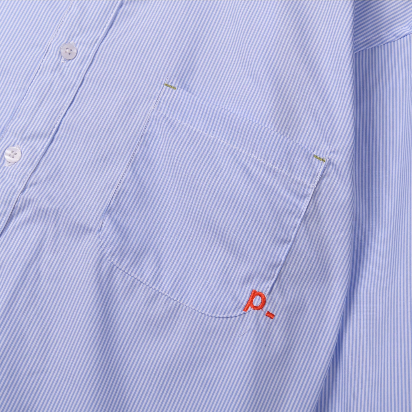 Striped Lt.Blue Essential Regular Shirt