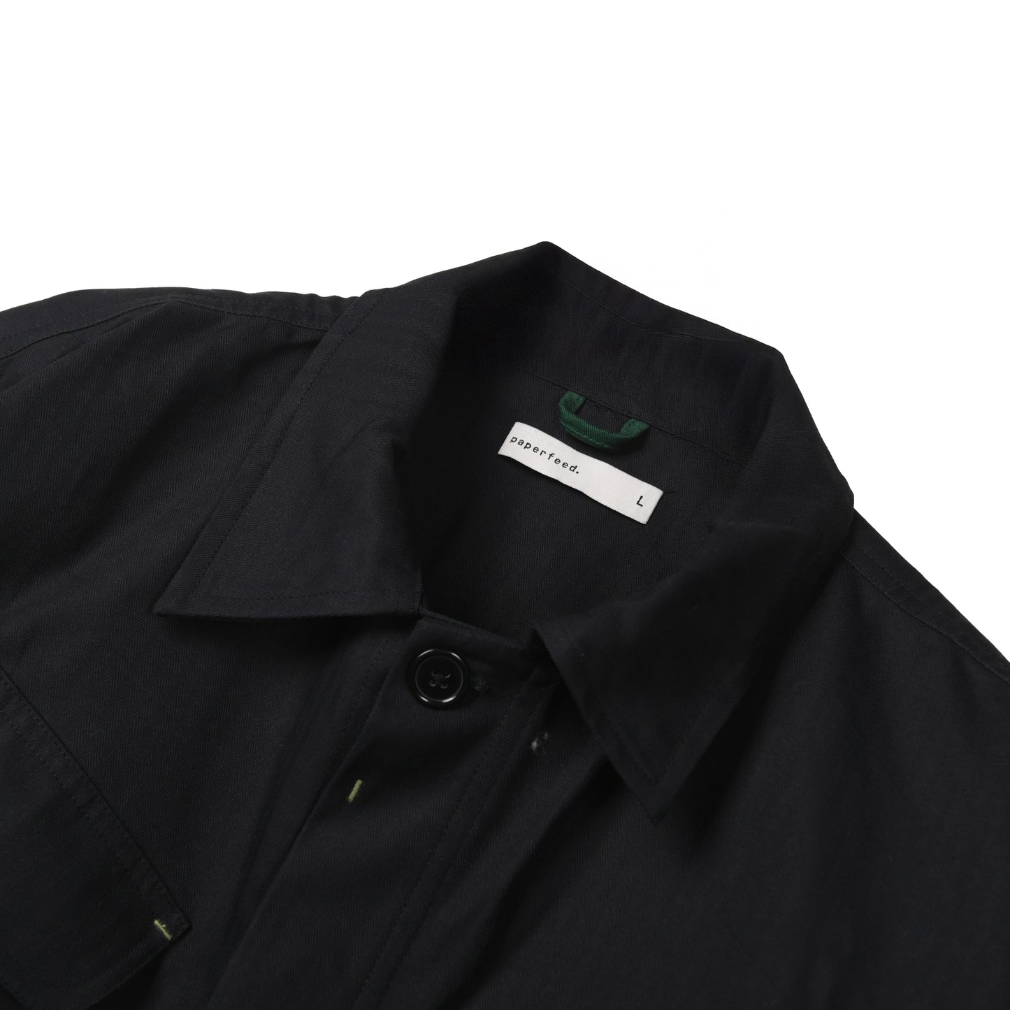 Black Herringbone Essential Jungle Field Jacket