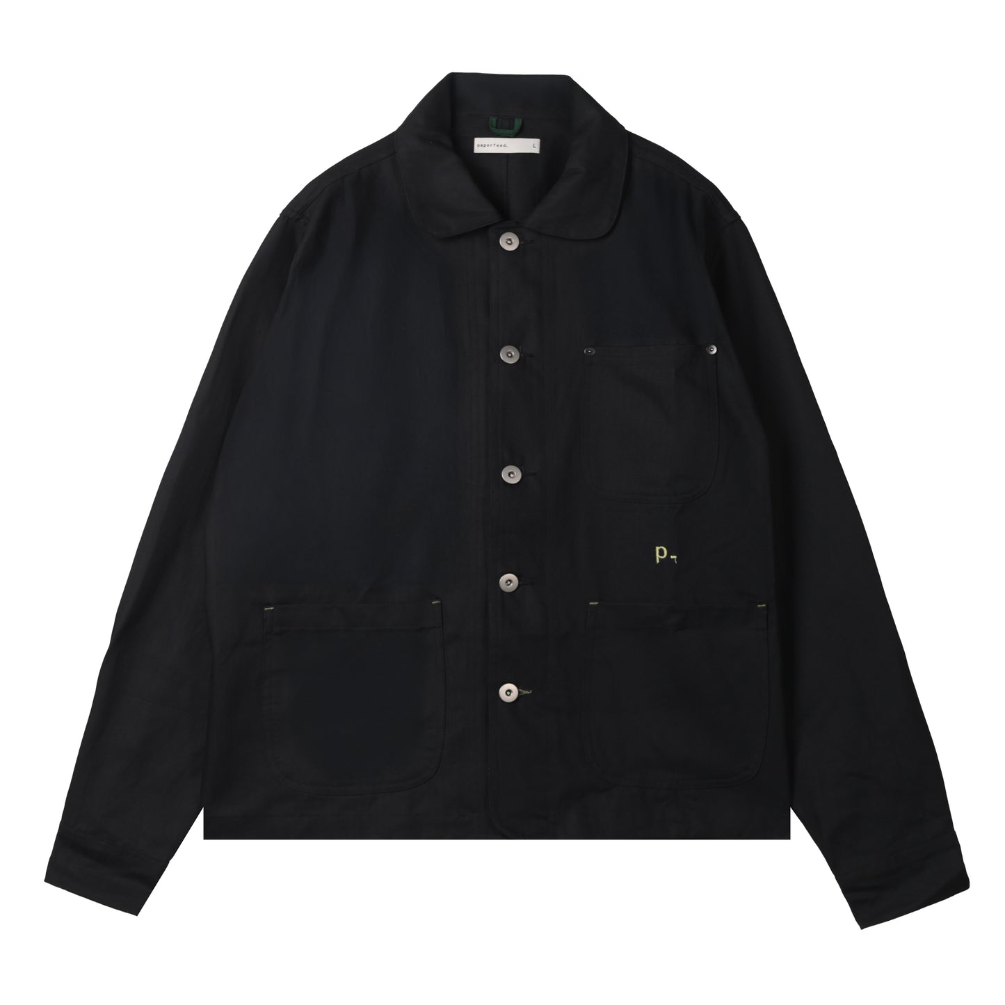 Black Herringbone Essential OG Coverall Jacket