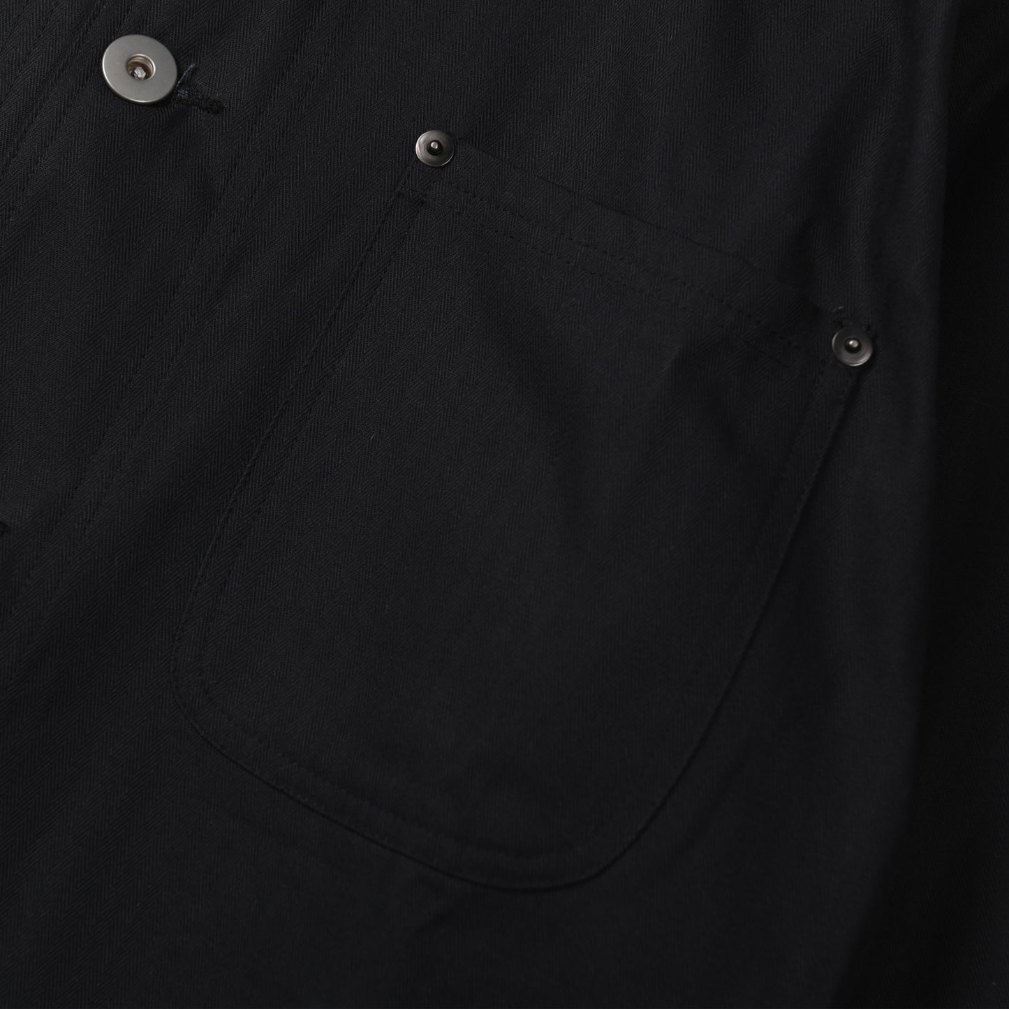 Black Herringbone Essential OG Coverall Jacket