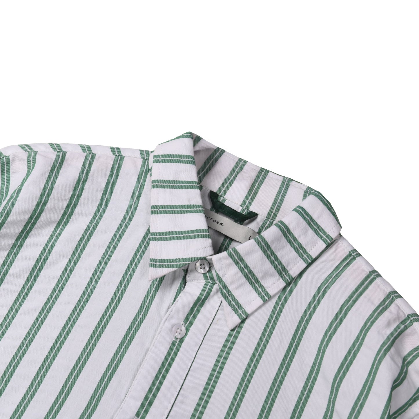 Striped Green Essential Regular Shirt