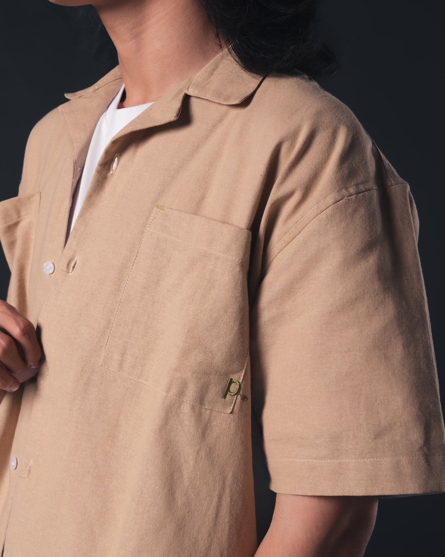 Khaki Essential Camp Shirt
