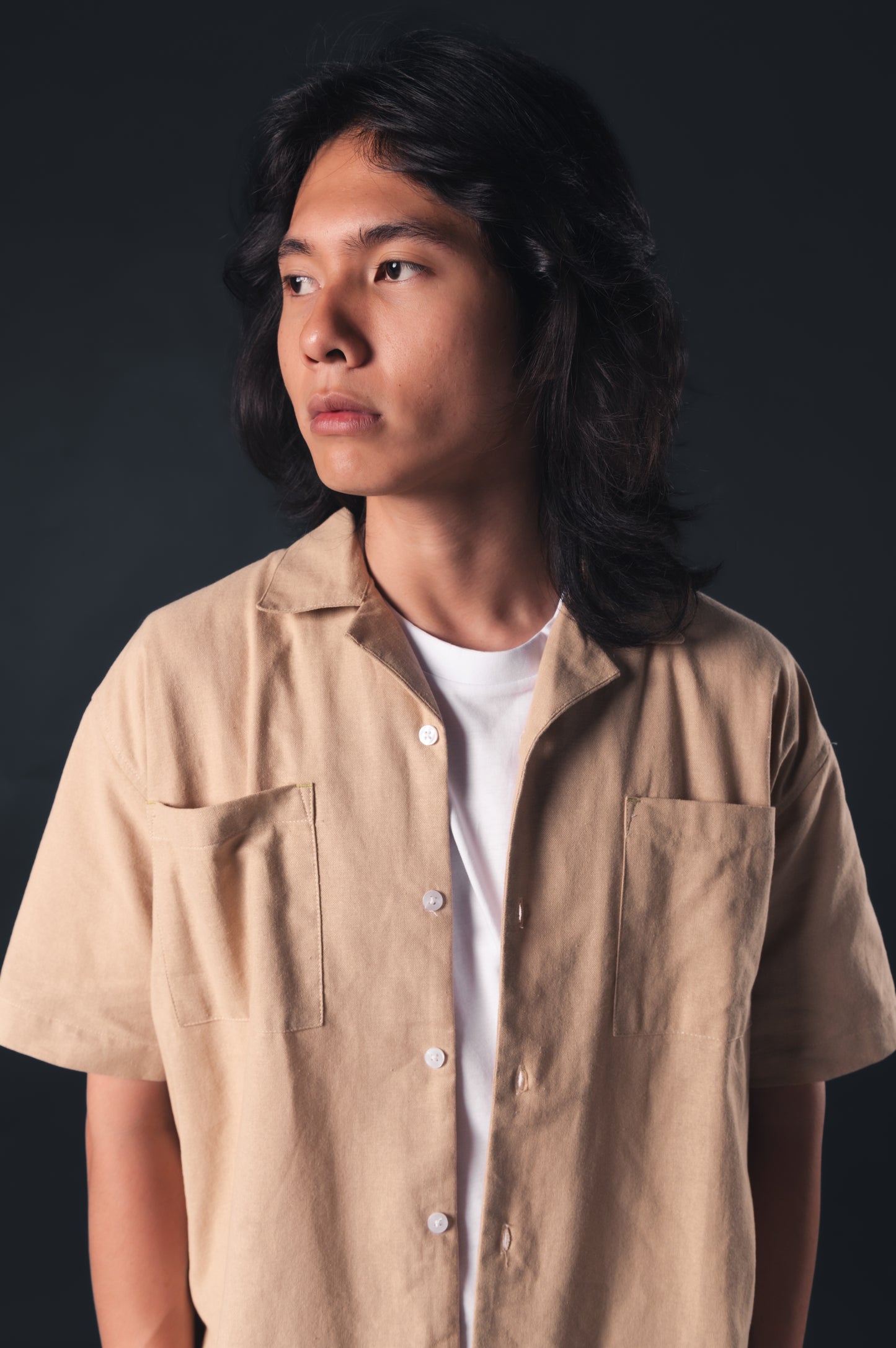 Khaki Essential Camp Shirt
