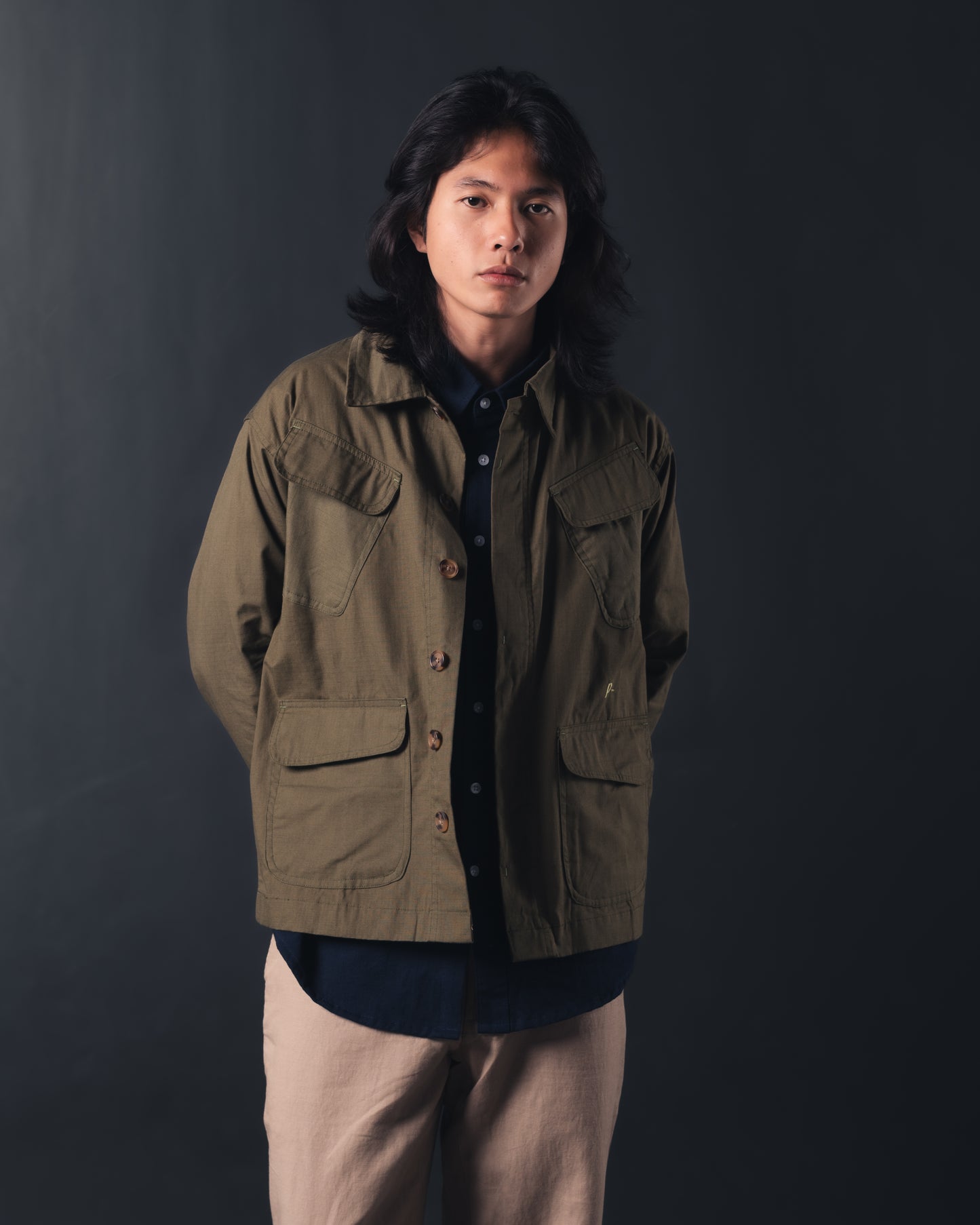 Olive Ripstop Essential Jungle Field Jacket
