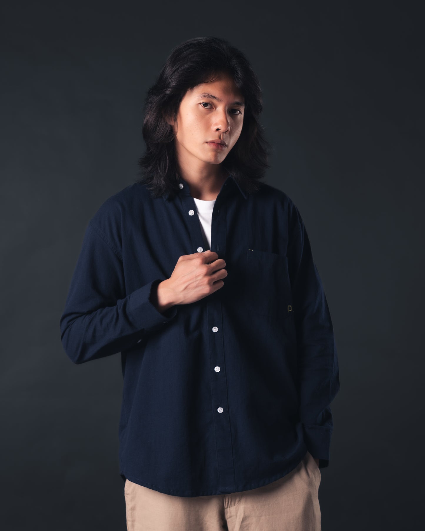 Navy Essential Regular Shirt
