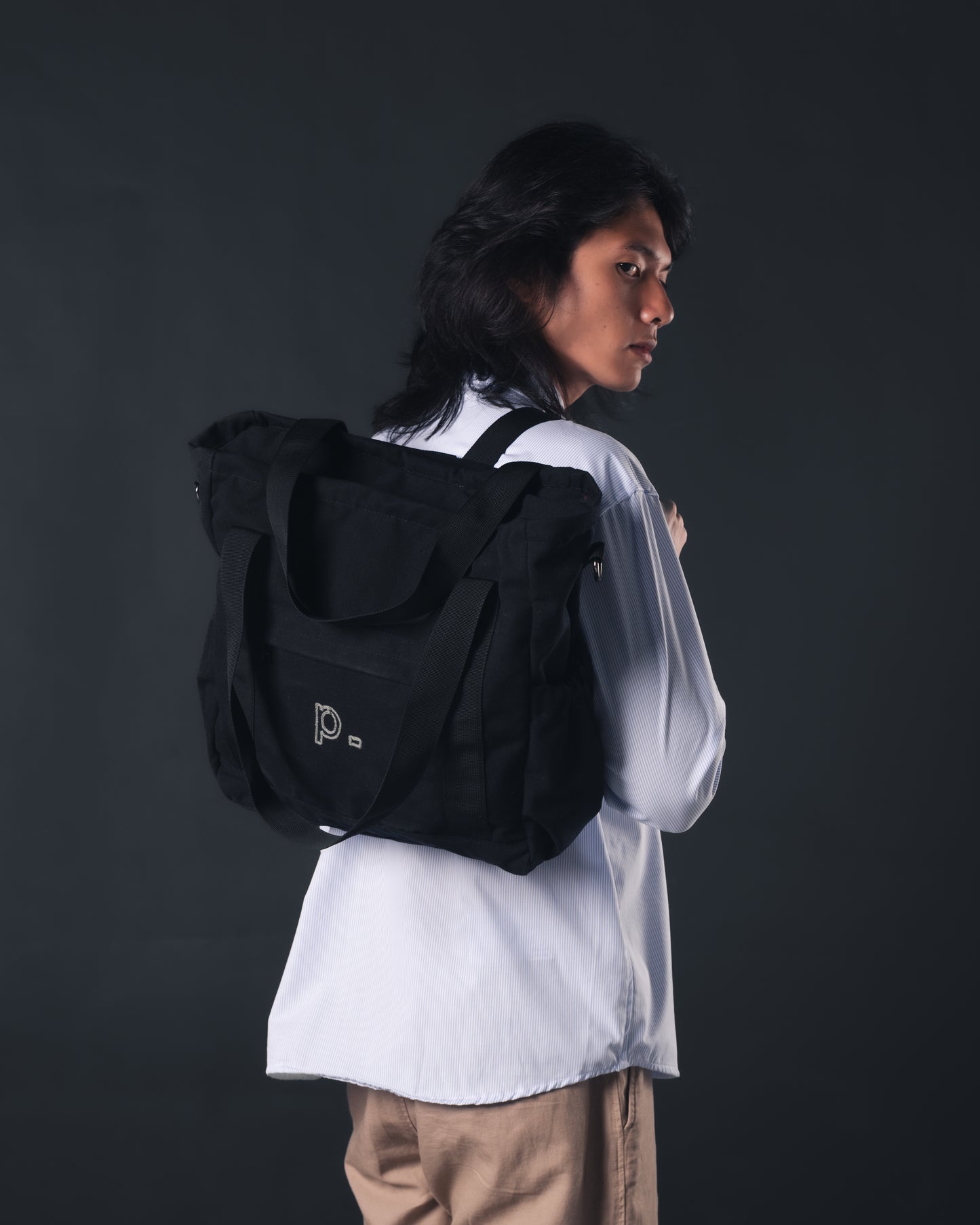 Black Everyday Three-Way Bag