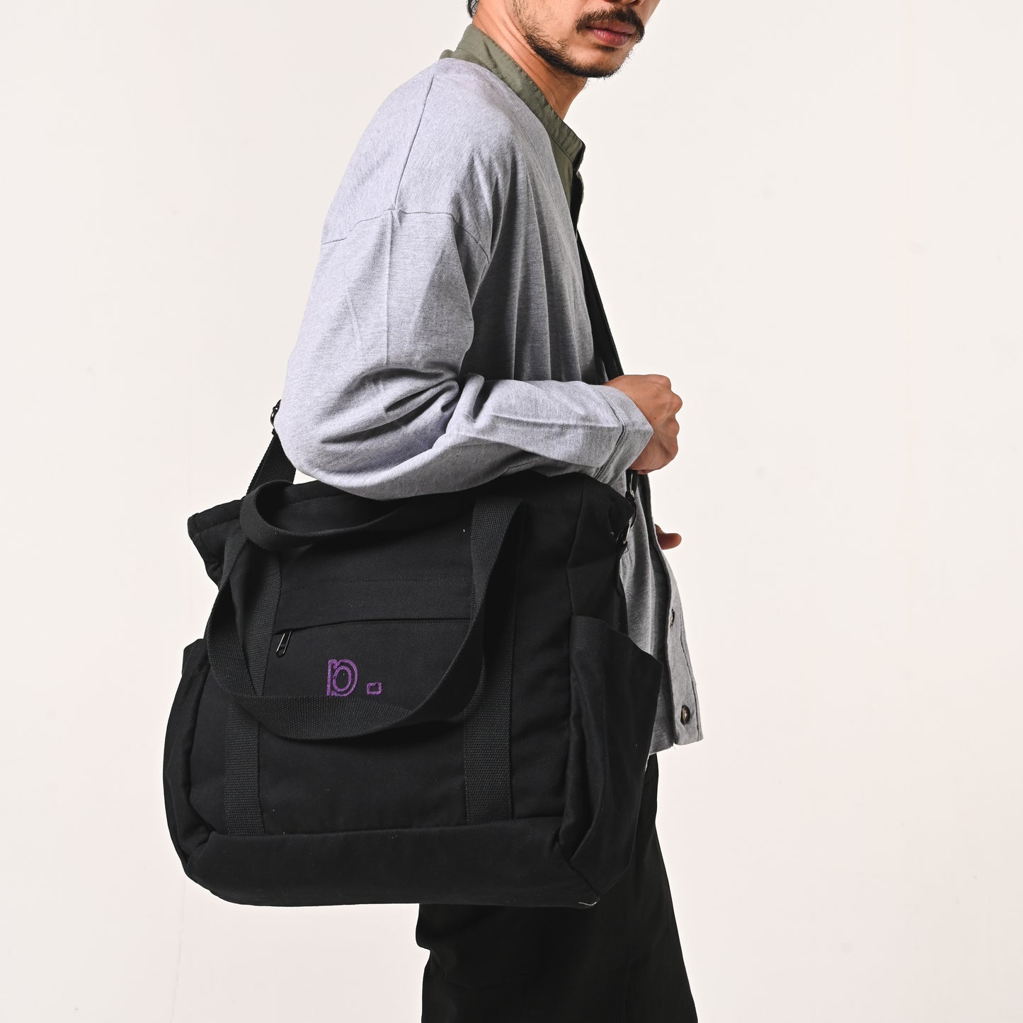 Black Everyday Three-Way Bag