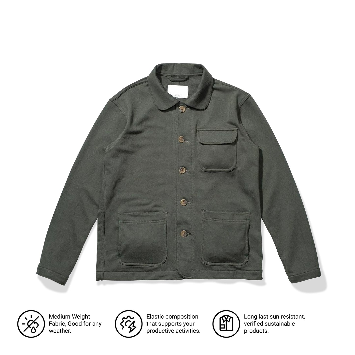 Olive Sweat Work Coverall