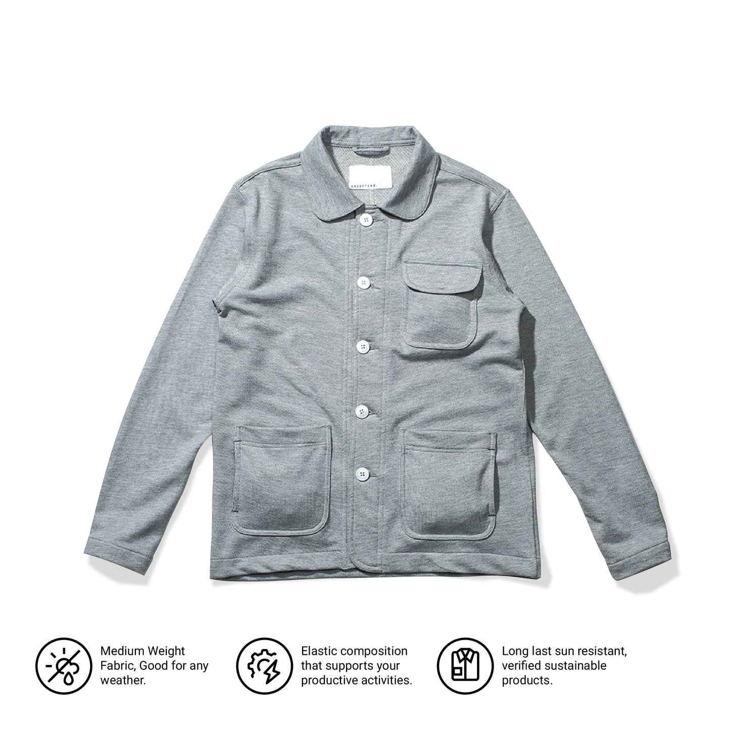 Light Grey (Misty) Sweat Work Coverall