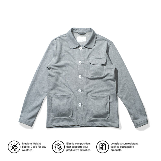 Light Grey (Misty) Sweat Work Coverall
