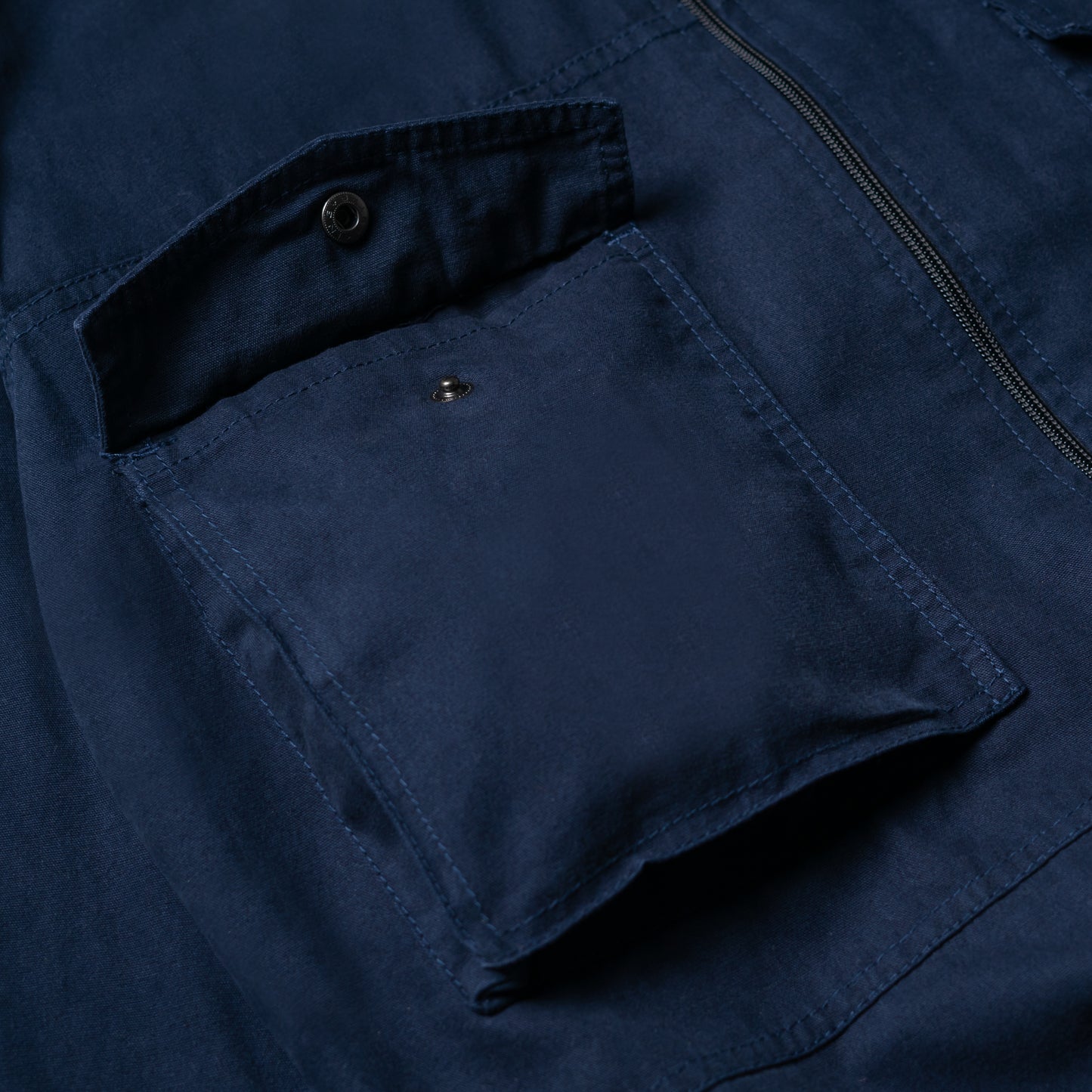 D-Zip Overshirt Navy